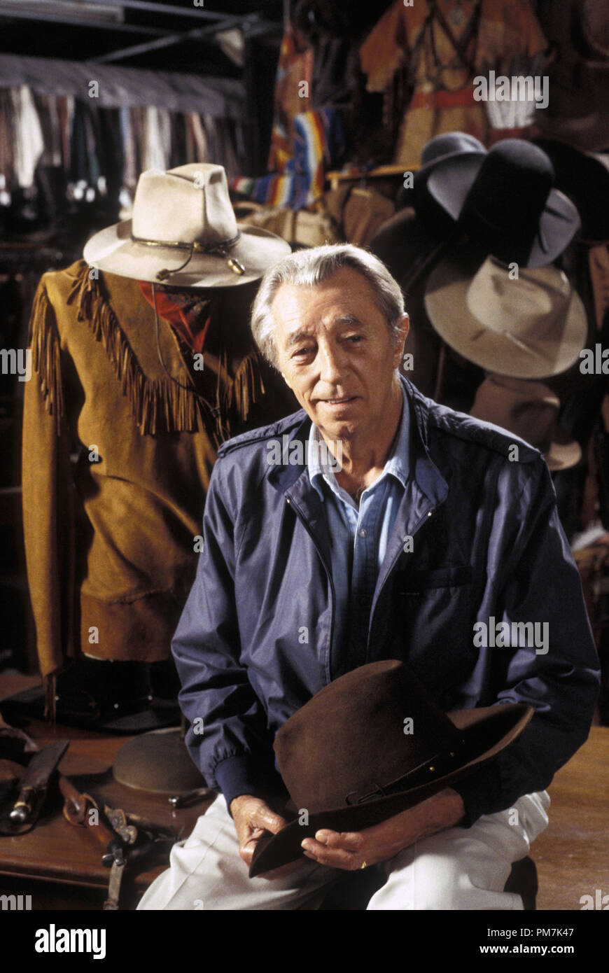 Szenenfoto aus "100 Jahre Hollywood Western' Robert Mitchum 1994 Datei Referenz # 31129467 THA nur für redaktionelle Verwendung - Alle Rechte vorbehalten Stockfoto