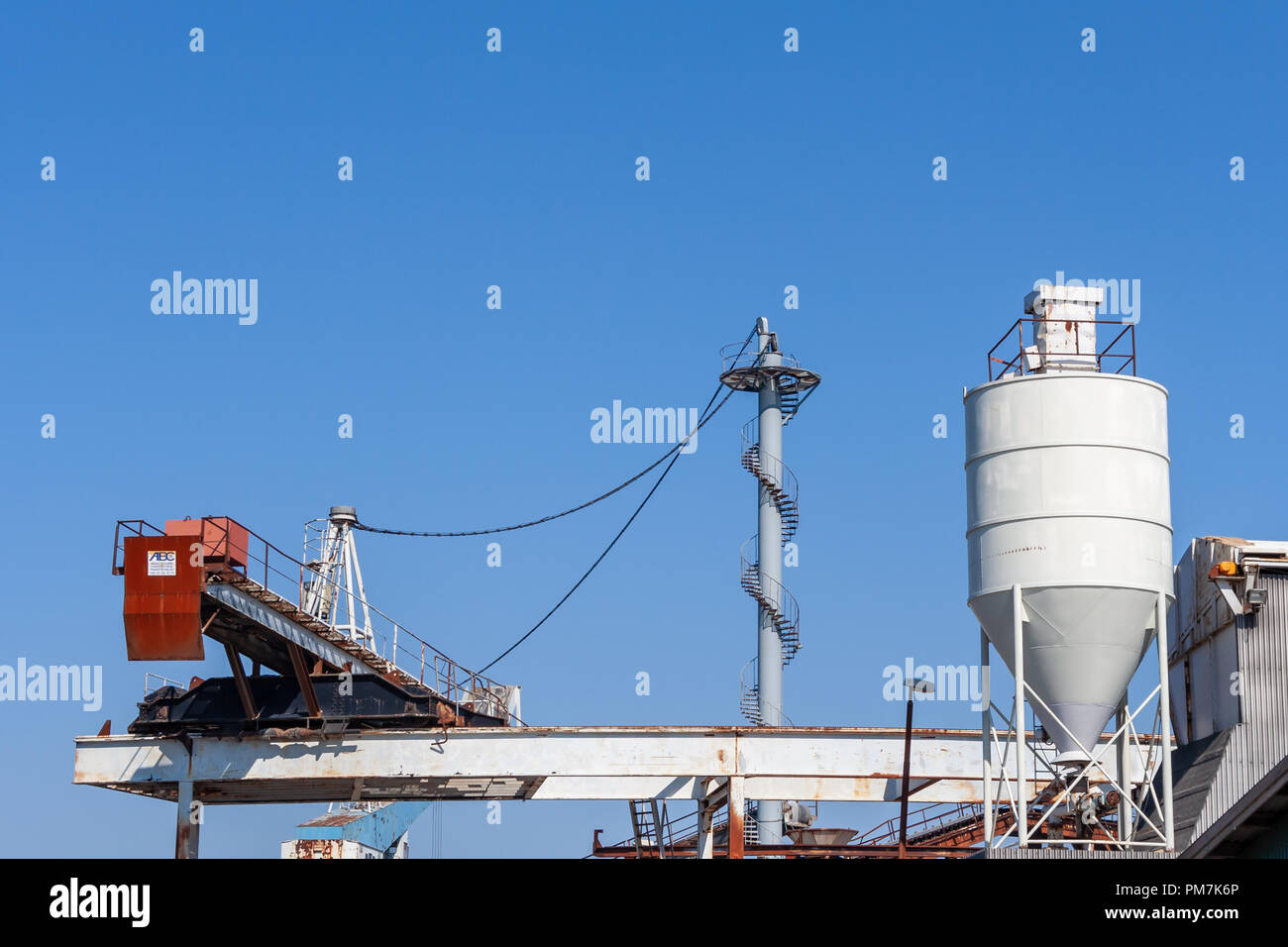 Kalk und Mörtel Werke (Kalk- og Mørtelvaerket), Kalkbraenderiloebskaj, Nordhavn, Kopenhagen, Dänemark; jetzt abgerissen Stockfoto