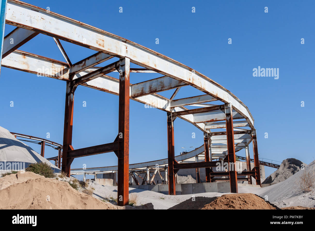 Kalk und Mörtel Werke (Kalk- og Mørtelvaerket), Kalkbraenderiloebskaj, Nordhavn, Kopenhagen, Dänemark; jetzt abgerissen Stockfoto