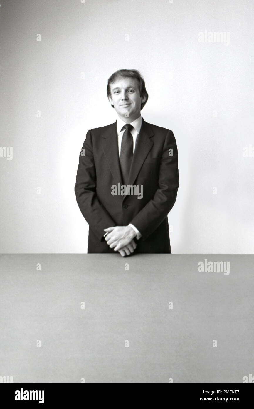 Lächelnden jungen Donald Trump Stockfoto