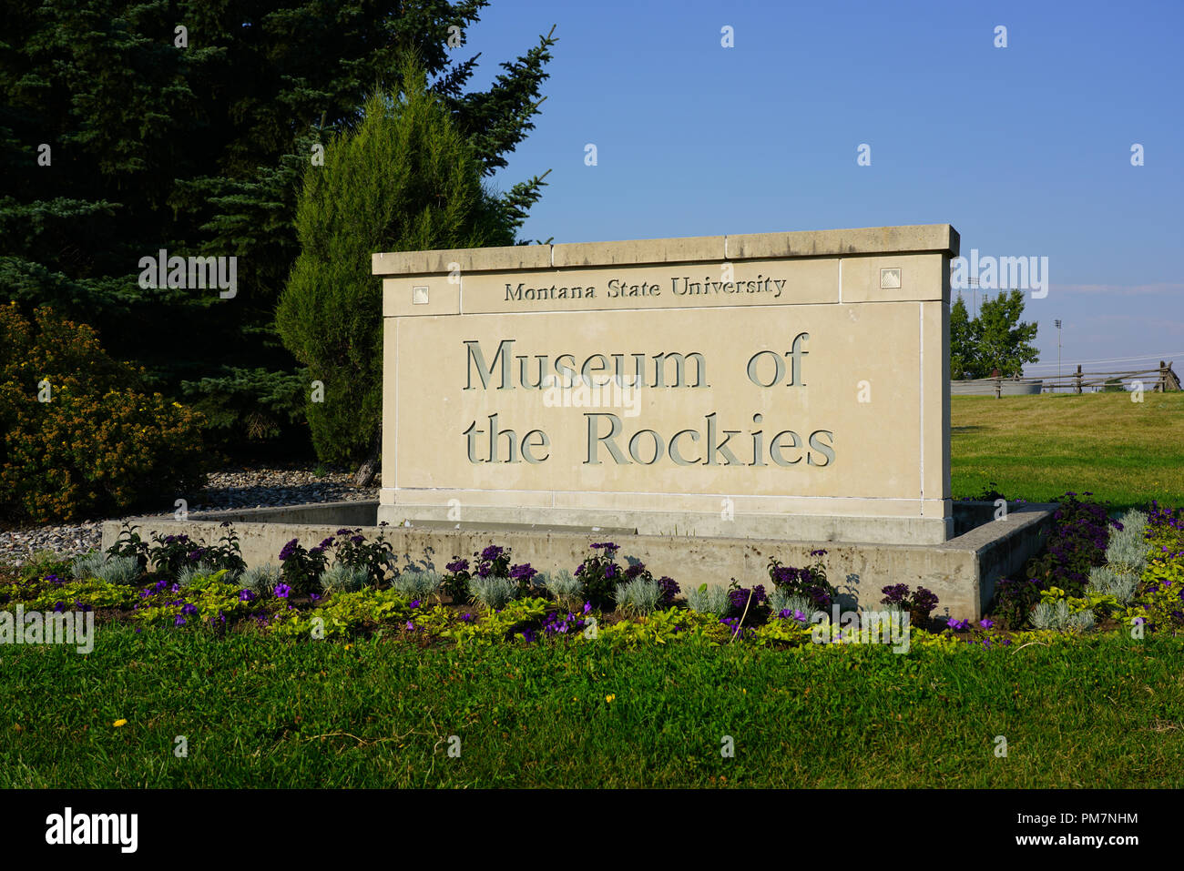 Das Museum der Rockies, für Seine paläontologischen Sammlung Dinosaurier Dinosaurier bekannt, auf dem Campus der Montana State University (MSU) in Bozeman, MT. Stockfoto