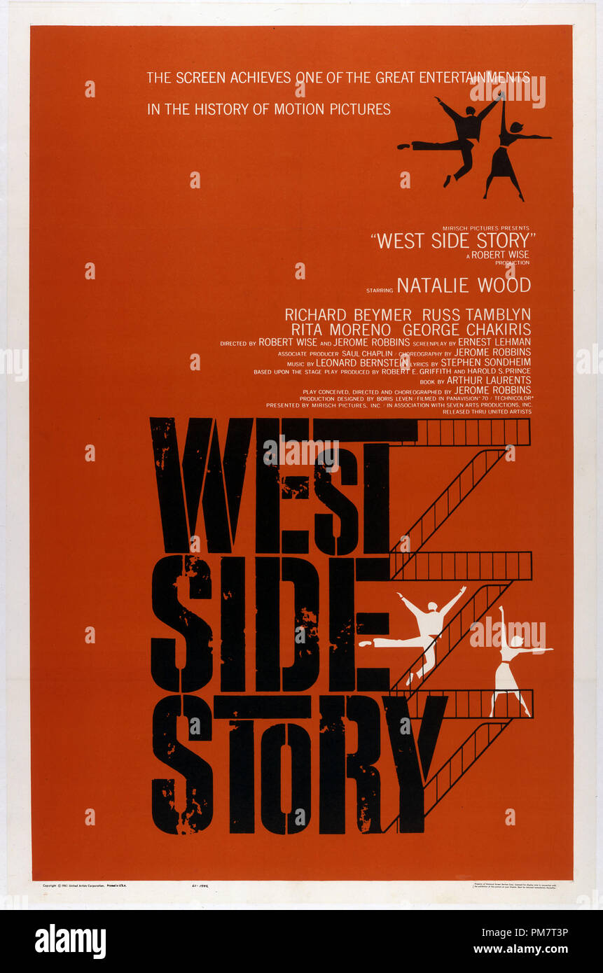 Film Cover von 'West Side Story' 1961 Datei Referenz # 31386 537 THA Stockfoto