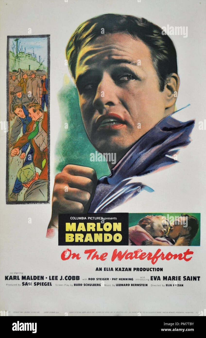 Marlon Brando, "Am Wasser" 1954 Poster Datei Referenz # 31386 636 THA Stockfoto