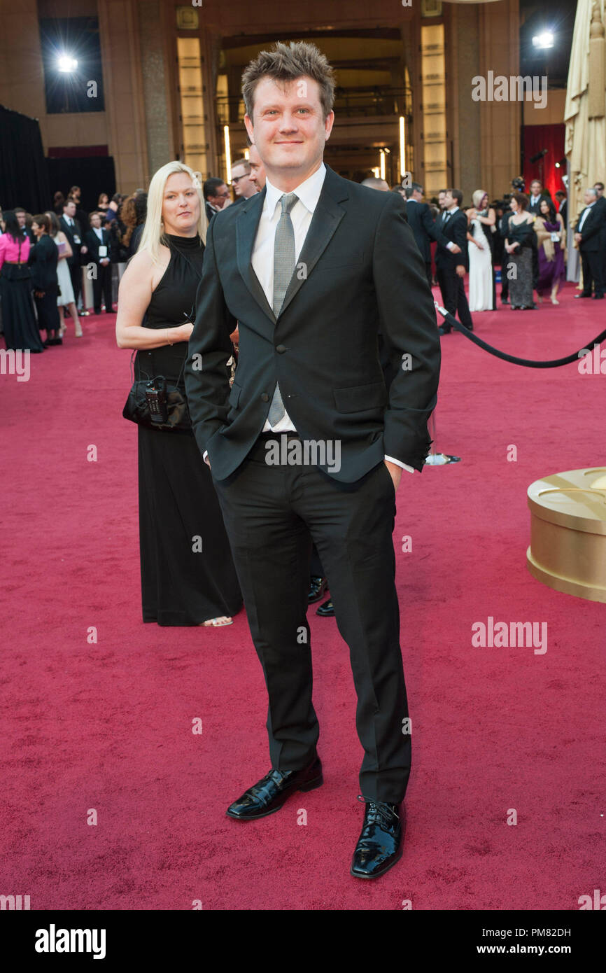 Beau Willimon, Oscar-nominierten für Adaptiertes Drehbuch, kommt für die 84. jährlichen Academy Awards aus Hollywood, CA Februar 26, 2012. Stockfoto