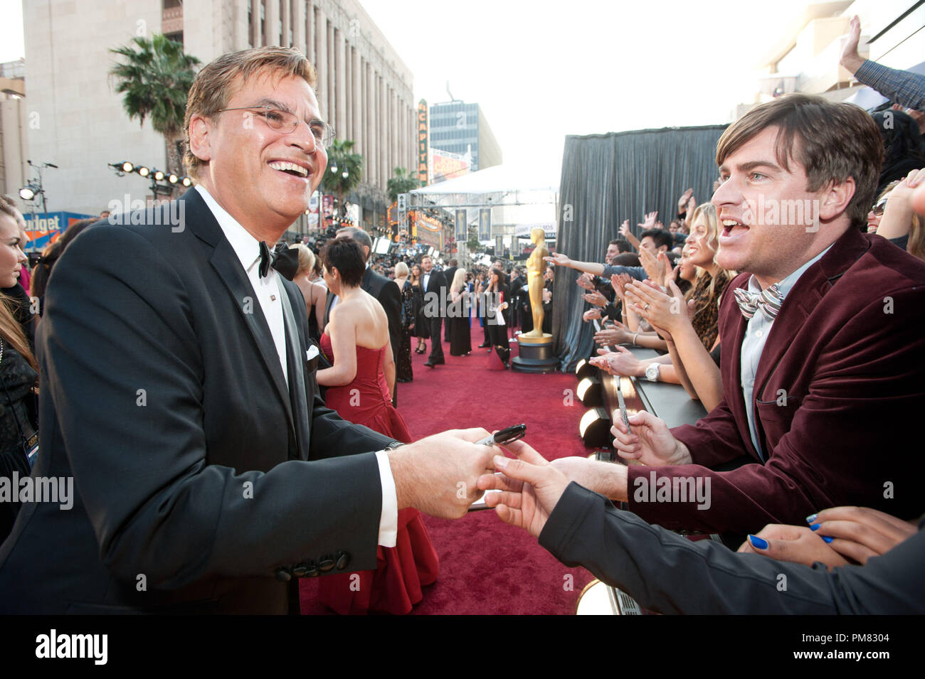Aaron Sorkin, Oscar-nominierten für Adaptiertes Drehbuch, kommt für die 84. jährlichen Academy Awards aus Hollywood, CA Februar 26, 2012. Stockfoto