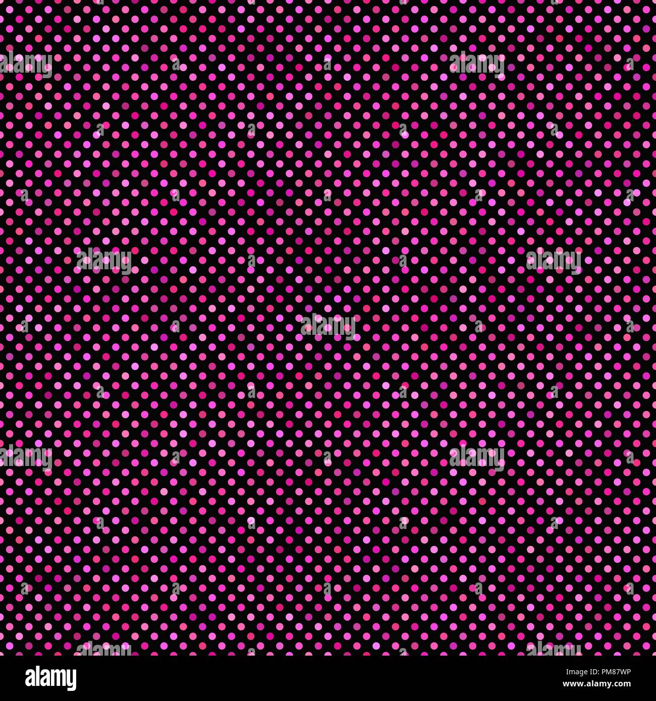 Dot Muster Hintergrund - nahtlose Design von rosa Kreise Stock Vektor