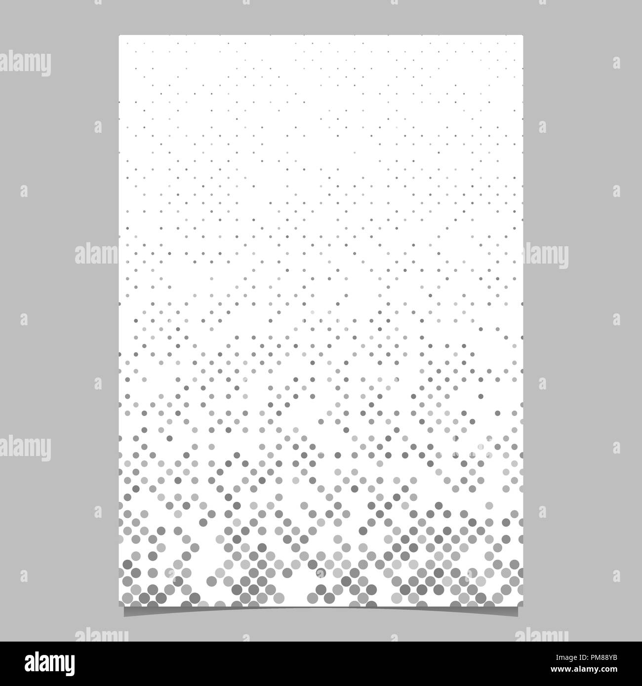 Grauer Kreis Muster Broschüre Hintergrund - Vektor Briefpapier Design Stock Vektor