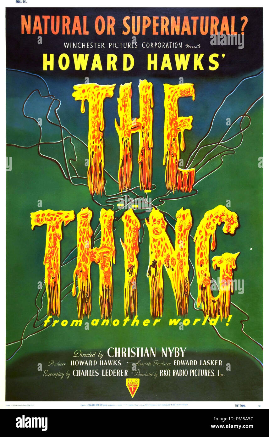 Studio Werbung: "Das Ding aus einer anderen Welt" - Poster 1951 RKO Datei Referenz # 31780 487 Stockfoto