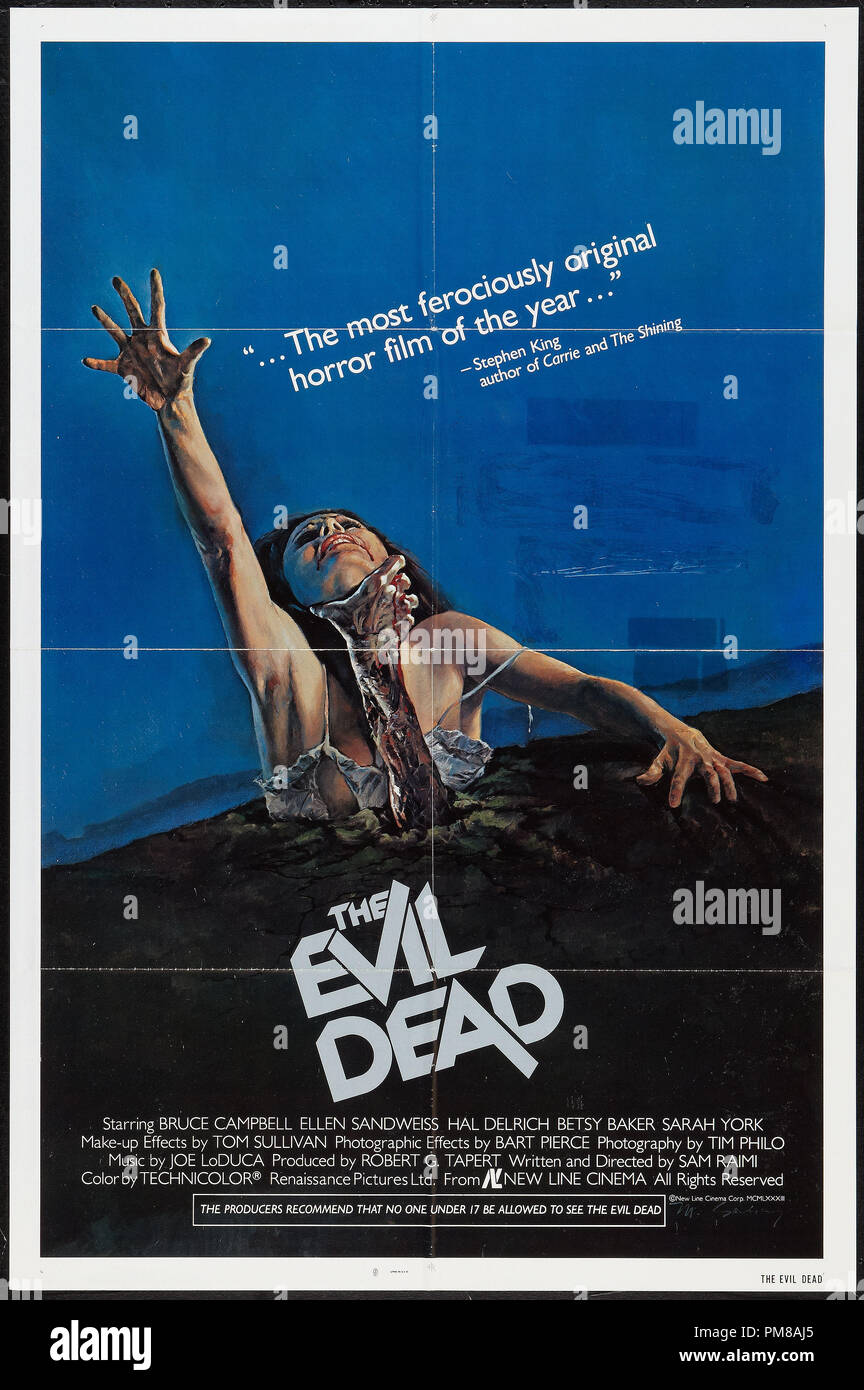Studio Werbung: "Evil Dead" 1981 New Line Cinema Poster Bruce Campbell Datei Referenz # 31780 779 Stockfoto