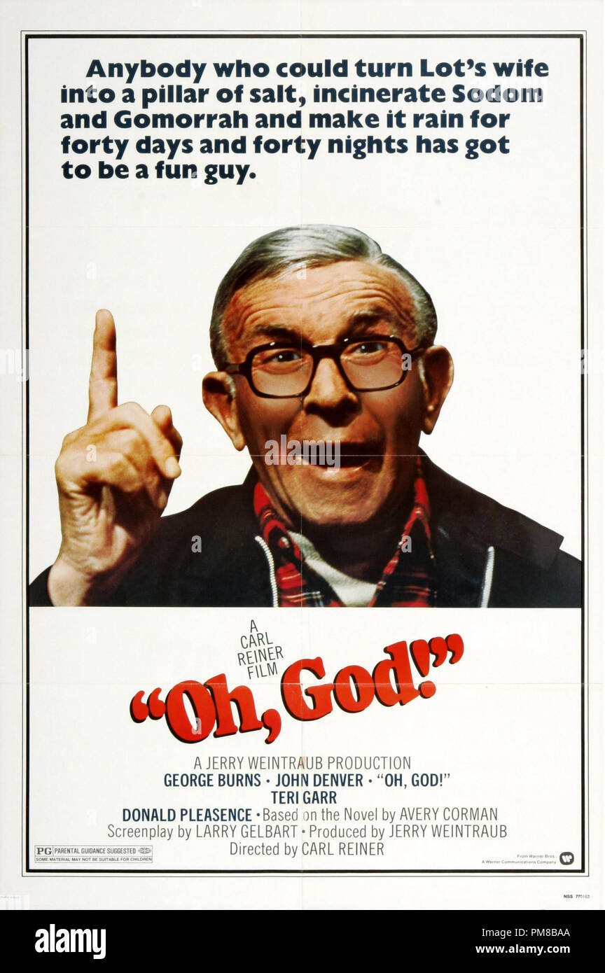 Studio Werbung: "Oh, Gott!" 1977 Warner Poster John Denver, George Burns, Teri Garr Datei Referenz Nr.31790 970 THA Stockfoto