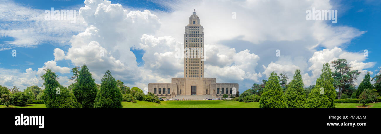 Die berühmten und historischen Art Deco Louisiana State Capitol Building, Baton Rouge, LA Stockfoto