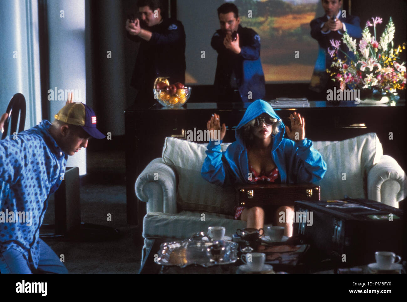 Film Still / Werbung immer noch von "True Romance" Patricia Arquette, Michael Rapaport © 1993 Warner Foto: Ron Phillips Datei Referenz # 31371030 THA nur für redaktionelle Verwendung Alle Rechte vorbehalten Stockfoto