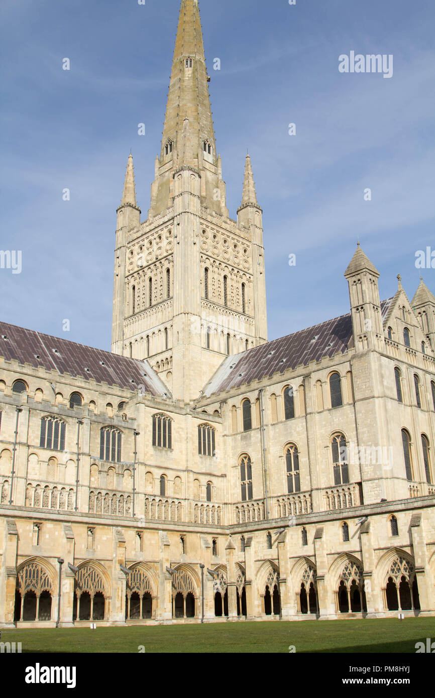 Norwich Kathedrale Stockfoto