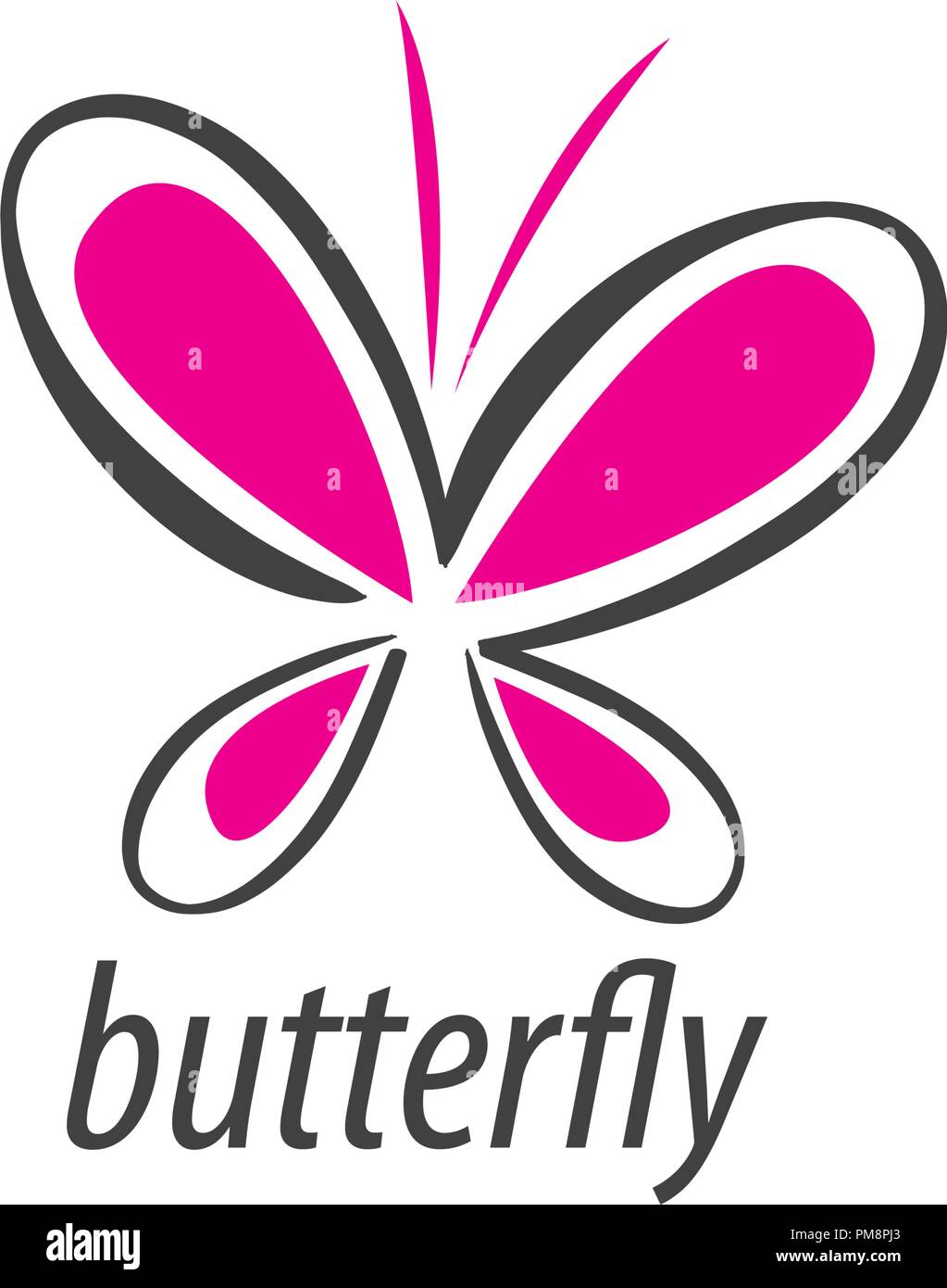 Vektor butterfly Logo Stock Vektor