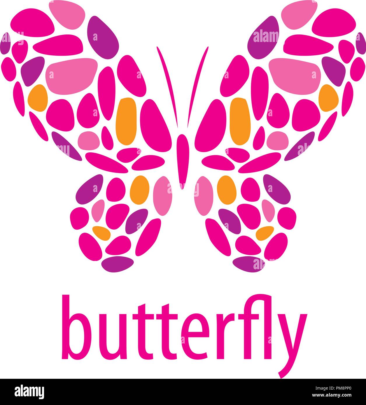 Vektor butterfly Logo Stock Vektor