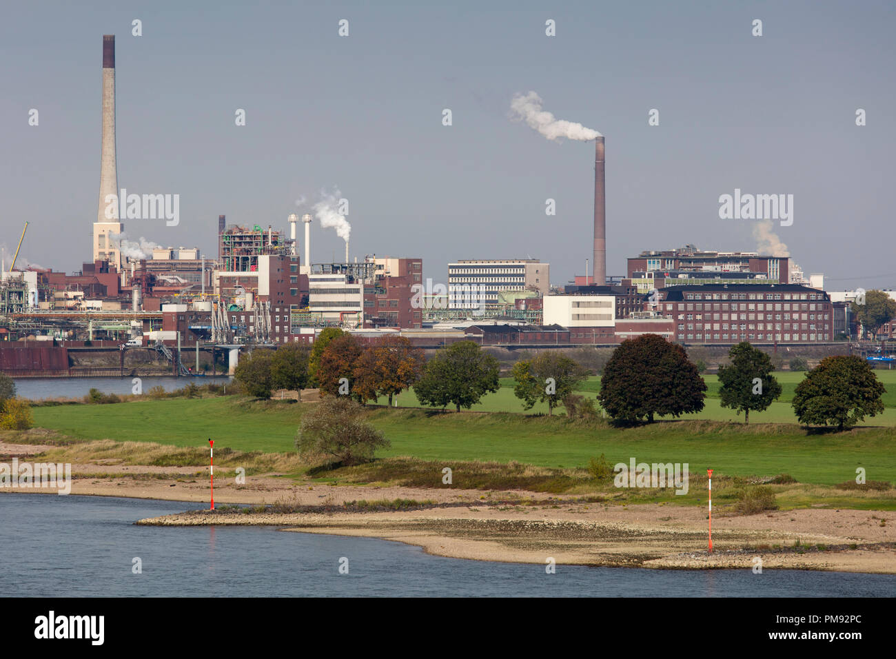Chempark Ürdingen, Krefeld, Niederrhein, Nordrhein-Westfalen, Deutschland, Europa Stockfoto