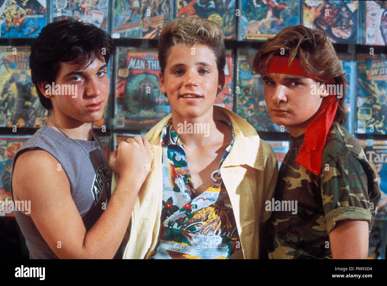 Studio Werbung immer noch von der "Lost Boys" Jamison Newlander, Corey Haim, Corey Feldman © 1987 Warner Alle Rechte vorbehalten Datei Referenz # 31697053 THA für die redaktionelle Nutzung nur Stockfoto