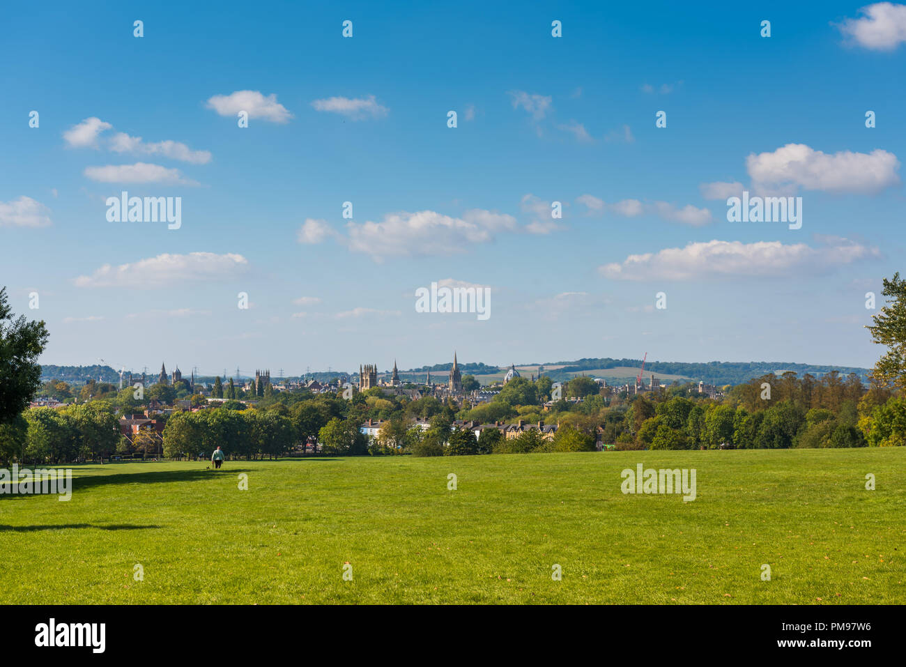 Oxford City Skyline, Großbritannien Stockfoto
