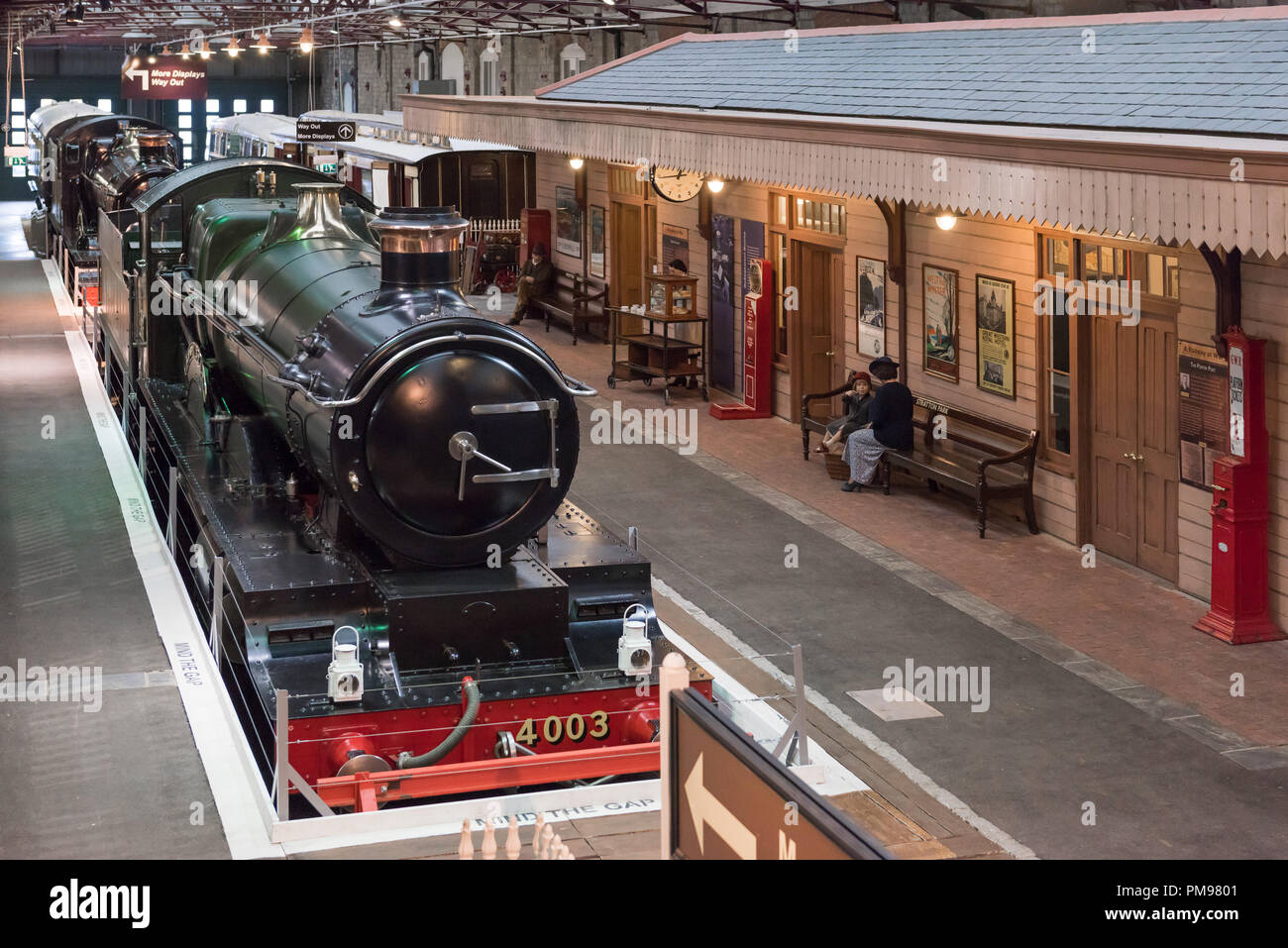 4003 Lode Star GWR Lokomotive, Dampf, Great Western Railway Museum, Swindon, Großbritannien Stockfoto