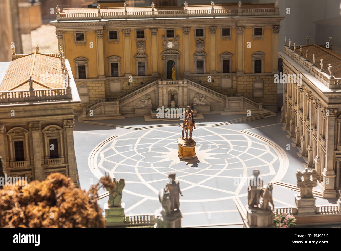 Die Kapitolischen Museen Modell, Rom, Italien Stockfoto