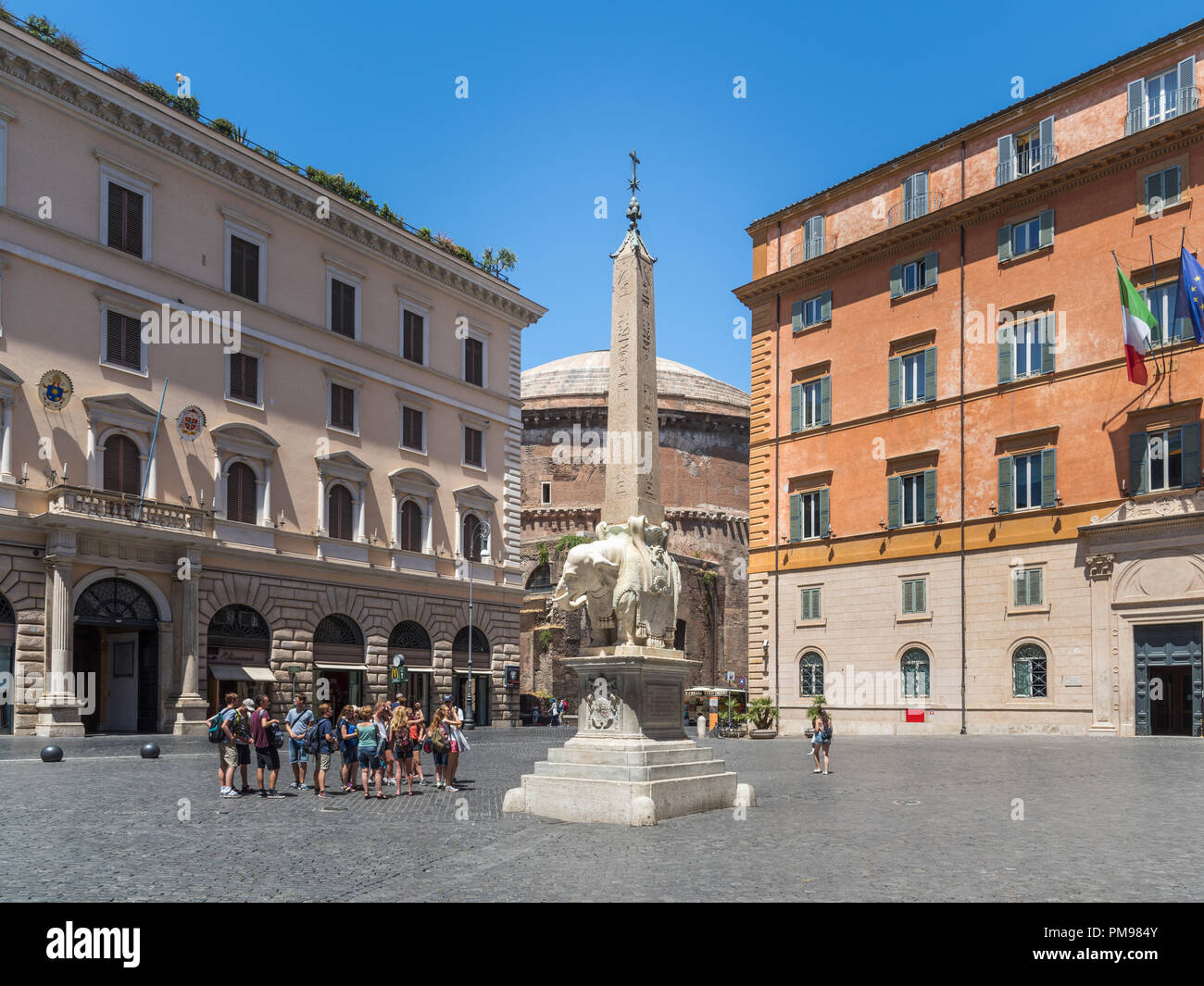 Elefanten und Obelisk Skulptur von Bernini, Rom, Italien Stockfoto
