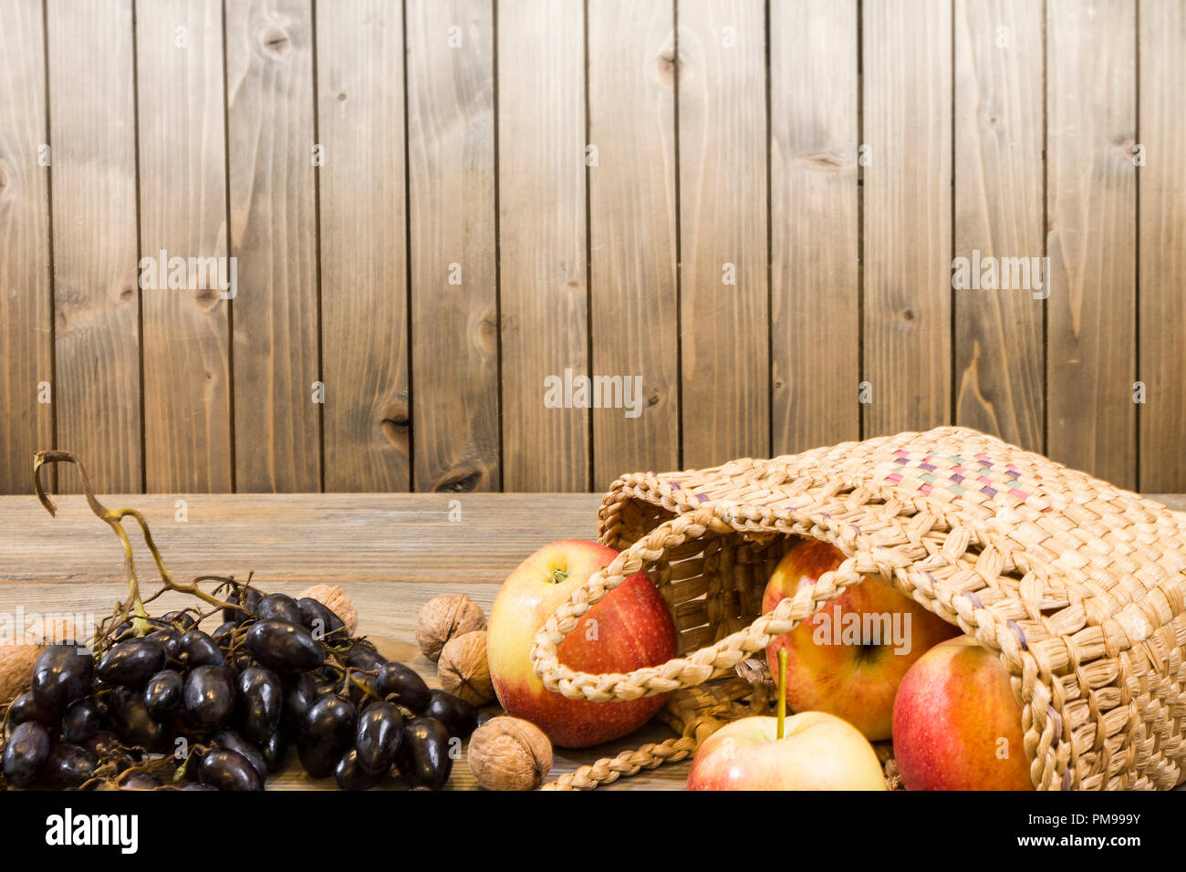 Herbsternte Nahaufnahme bunten Rahmen oder Banner Stockfoto