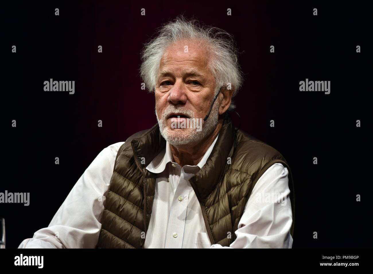 17. September 2018, Nordrhein-Westfalen, Köln: der Kanadische Schriftsteller Michael Ondaatje Lesung bei der Lit Köln Spezial beim Internationalen Literaturfestival in Köln. Foto: Horst Galuschka/dpa Stockfoto