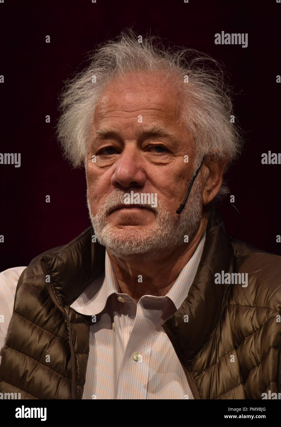 17. September 2018, Nordrhein-Westfalen, Köln: der Kanadische Schriftsteller Michael Ondaatje Lesung bei der Lit Köln Spezial beim Internationalen Literaturfestival in Köln. Foto: Horst Galuschka/dpa Stockfoto