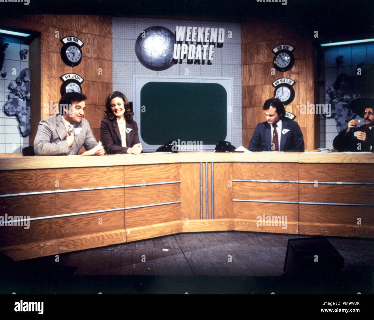 Studio Werbung noch von 'Saturday Night Live' John Belushi, Jane Curtin, Bill Murray, circa 1978 Alle Rechte vorbehalten Datei Referenz # 31720087 THA für die redaktionelle Nutzung nur Stockfoto
