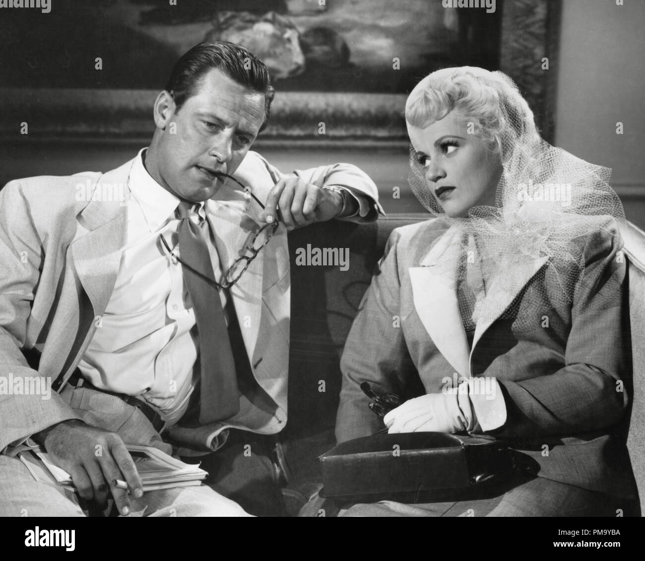 Studio Publicity still: „Born Yesterday“ William Holden, Judy Holliday 1950 Columbia File Reference # 31780 030THA Stockfoto