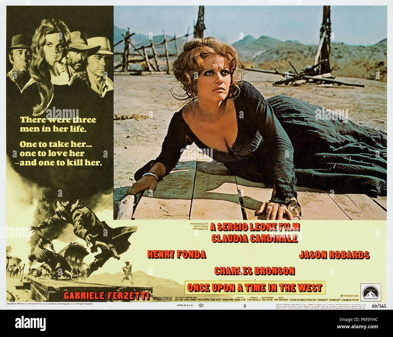 Studio Werbung immer noch: Es War Einmal im Westen Plakat Claudia  Cardinale 1968 Paramount Datei Referenz # 31780 170 Stockfotografie - Alamy