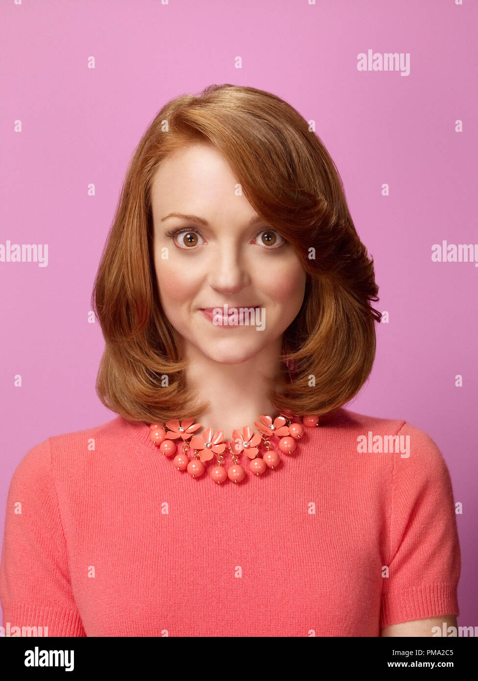 GLEE: Jayma Mays wie Emma auf der GLEE Fox Broadcasting Co.CR: Joe Viles/FUCHS Stockfoto