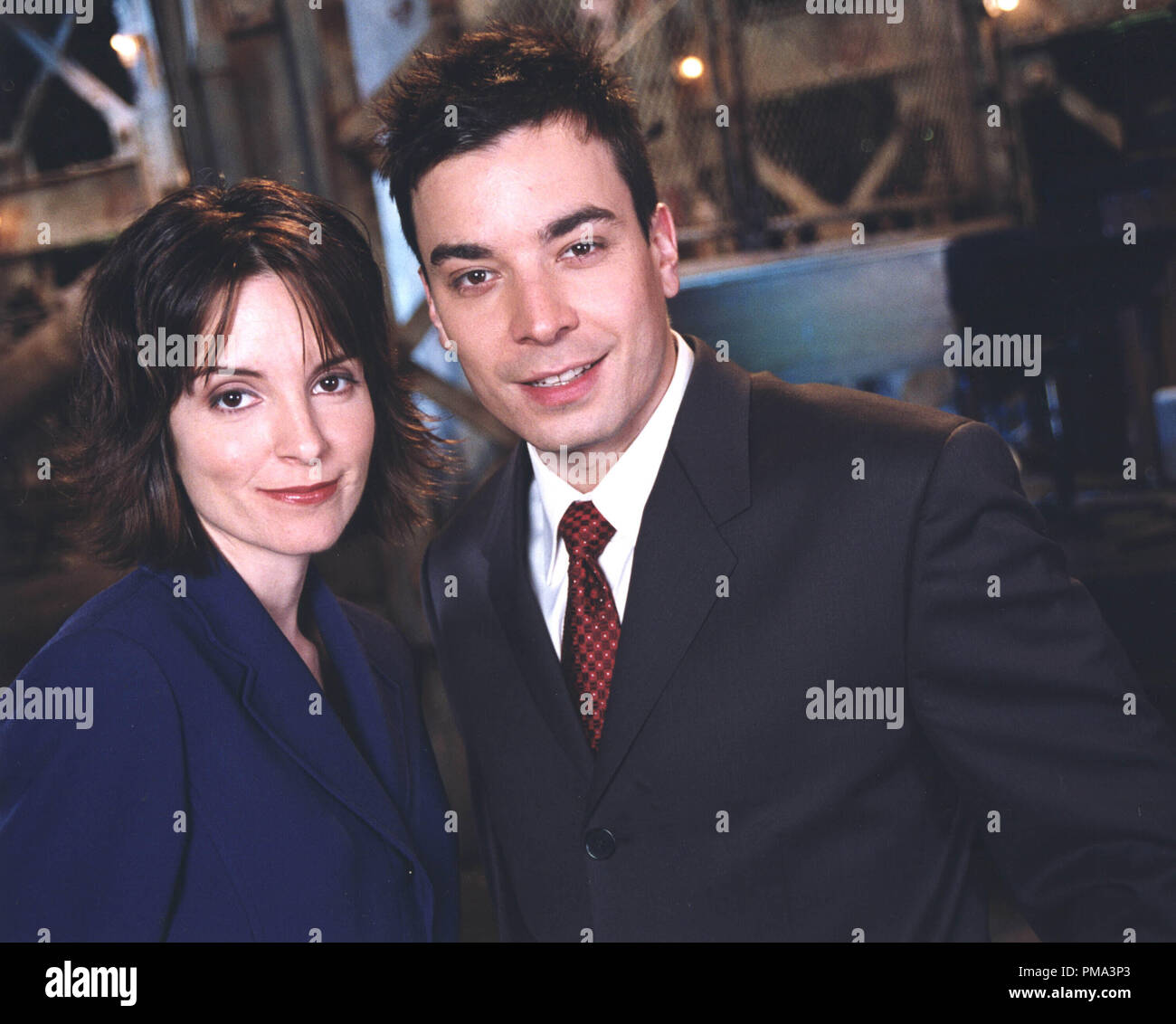 Saturday Night Live" (SNL) Wochenende Update "co-Anker Tina Fey und Jimmy Fallon, ca. 2001 Stockfoto