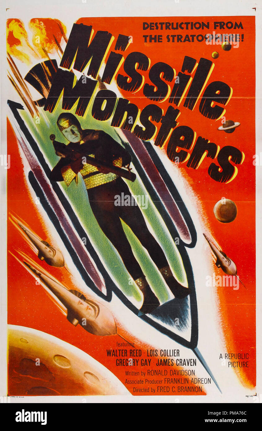 'Missile Monster" (1958) Republik Bilder Poster Datei Referenz # 32263 022 THA Stockfoto