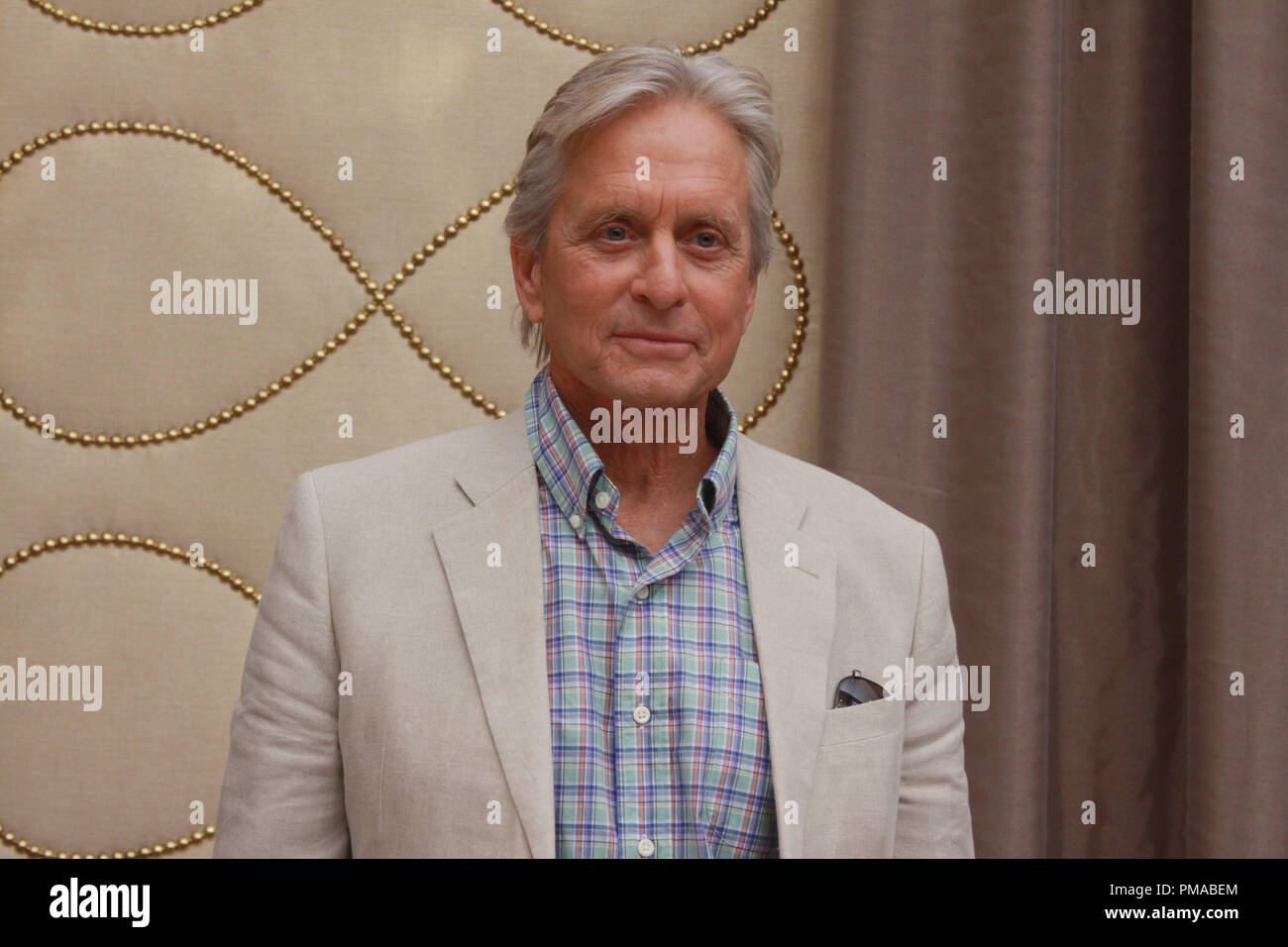 Michael Douglas' letzten Vegas' Portrait Session, 18. Oktober 2013. Reproduktion von amerikanischen Boulevardzeitungen ist absolut verboten. Datei Referenz # 32169 038 GFS nur für redaktionelle Verwendung - Alle Rechte vorbehalten Stockfoto