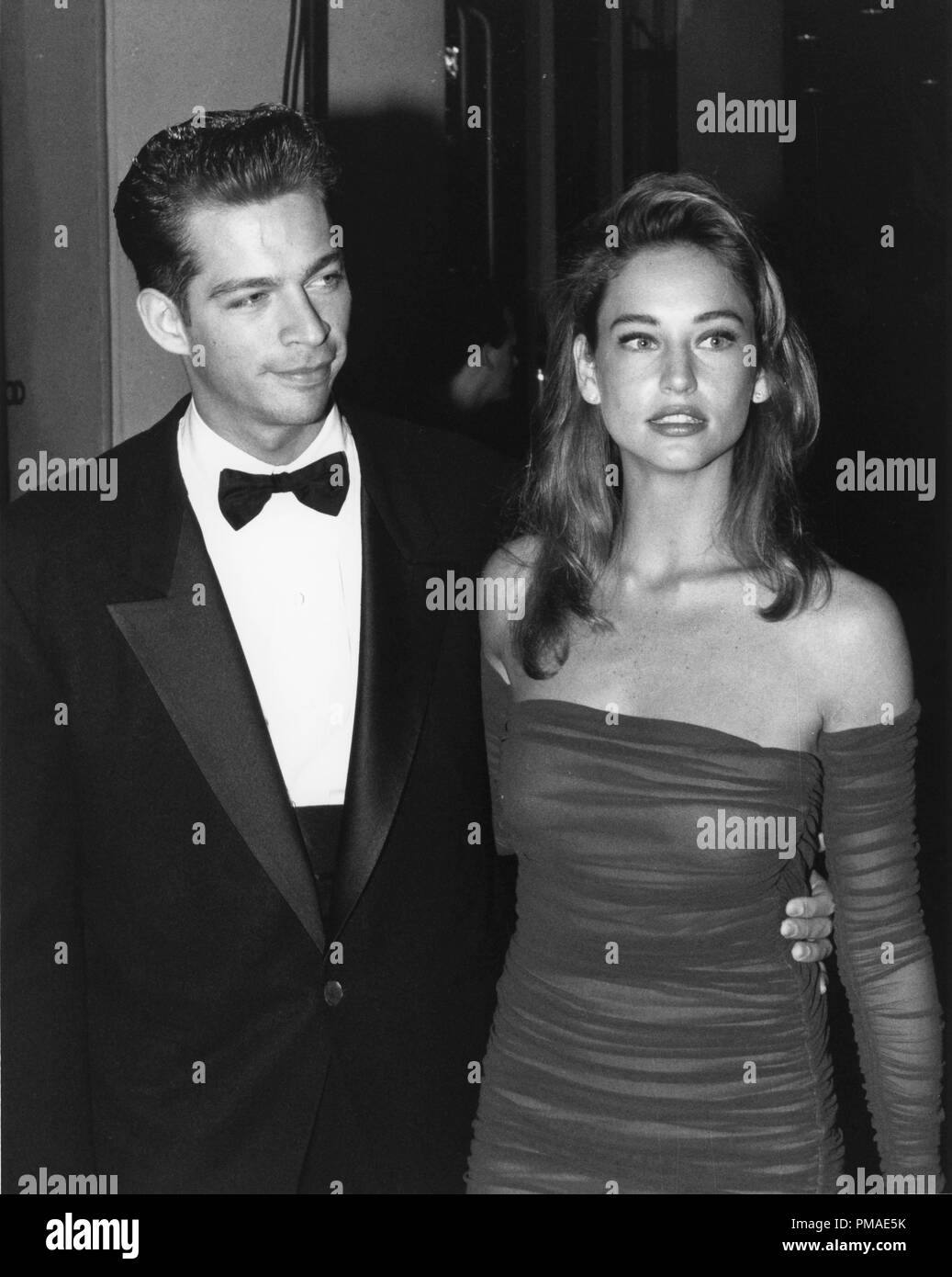 Harry Connick jr., Jill goodacre an der 48th jährliche Golden Globes, 1991 Datei Referenz # 32509_596 THA Stockfoto
