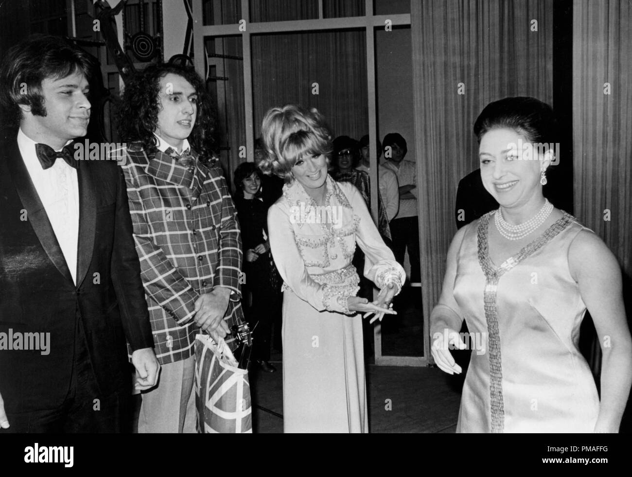 Lou Christie, Tiny Tim, Dusty Springfield und Prinzessin Margaret, 1969 © GFS/Hollywood Archiv - Alle Rechte vorbehalten File Reference # 32633 564 THA Stockfoto