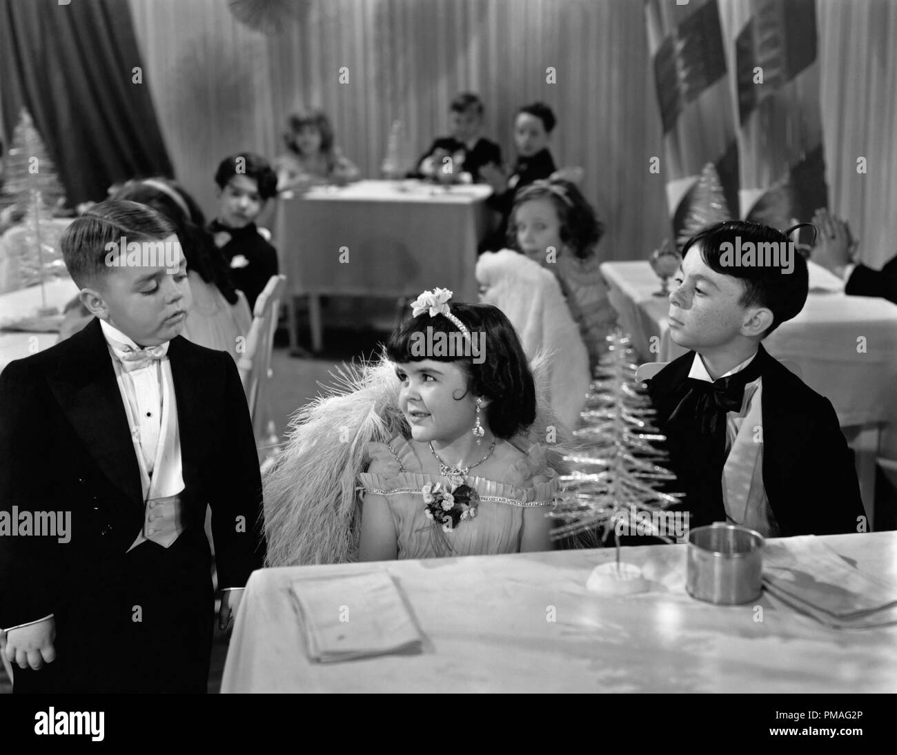 George (Spanky) McFarland, Darla Hood und Carl Switzer (Alfalfa), "unsere Bande Verrücktheiten der 1938'1937 Hal Roach Studios/MGM Datei Referenz # 32633 954 THA Stockfoto