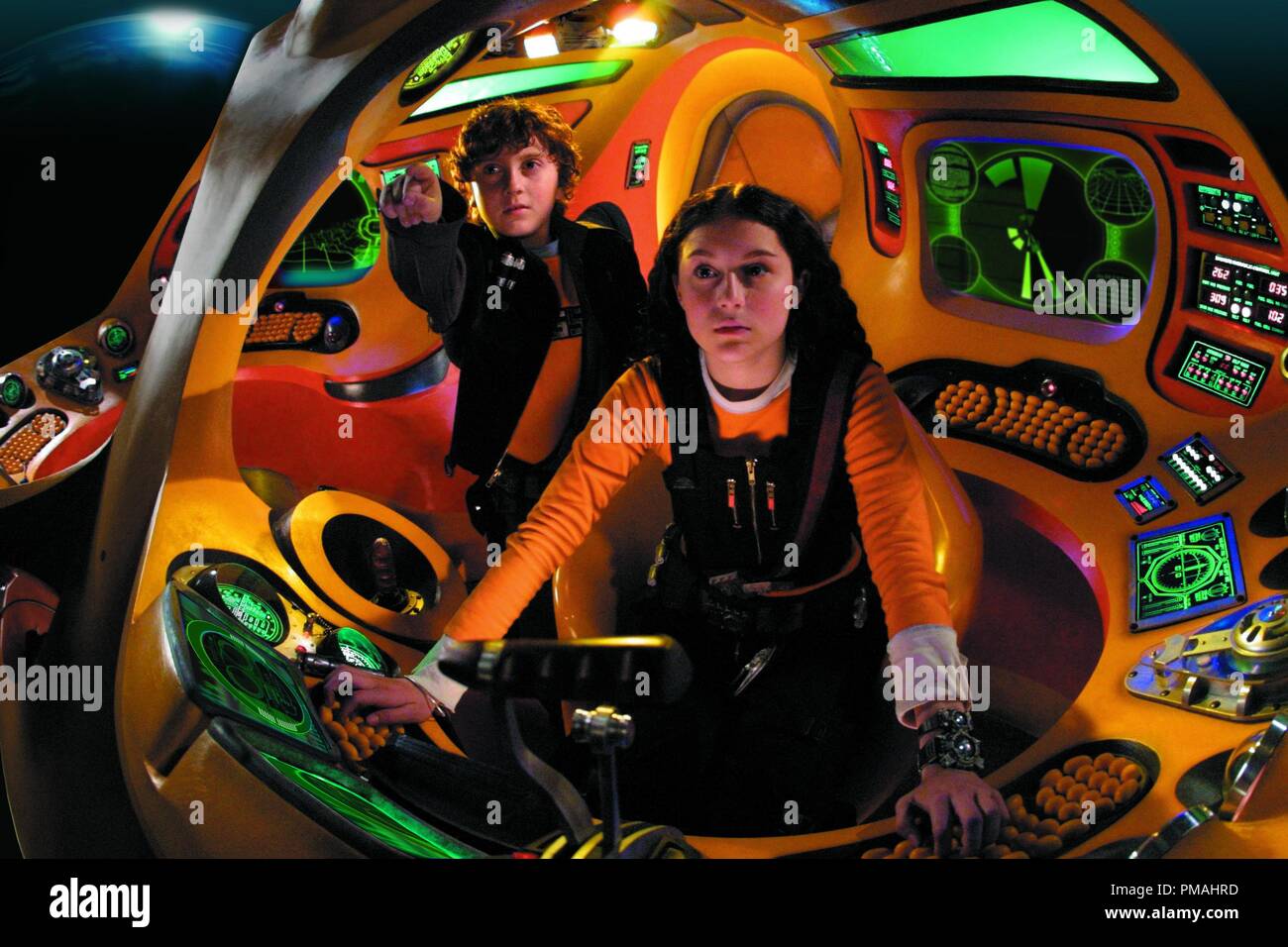 Daryl Sabara und Alexa Vega in Robert Rodriguez'S py Kids 2: Die Insel der verlorenen Träume" (2002) Stockfoto