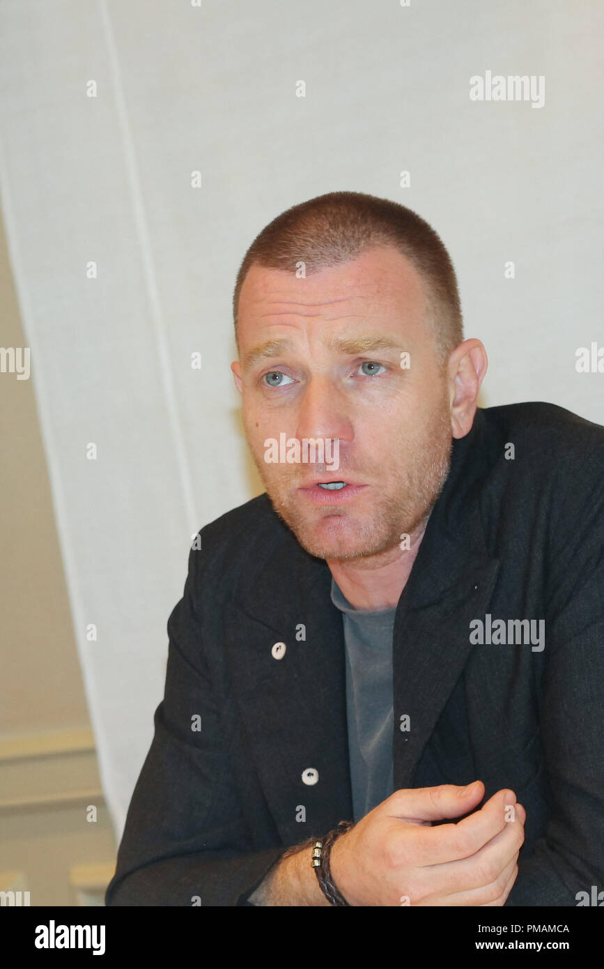 Ewan McGregor im 'Fargo' Pressekonferenz im Four Seasons Hotel am 11. Mai 2017 in Beverly Hills, Kalifornien. Keine Boulevardzeitungen. Keine USA Vertrieb für 30 Tage der Entstehung. Datei Referenz # 33313 003 GFS nur für redaktionelle Verwendung - Alle Rechte vorbehalten Stockfoto