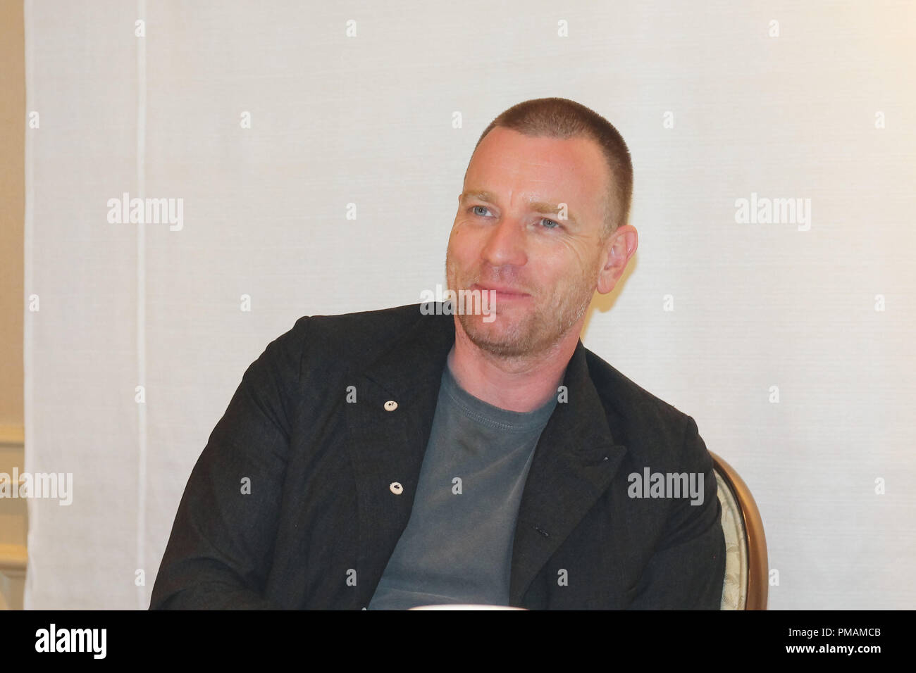 Ewan McGregor im 'Fargo' Pressekonferenz im Four Seasons Hotel am 11. Mai 2017 in Beverly Hills, Kalifornien. Keine Boulevardzeitungen. Keine USA Vertrieb für 30 Tage der Entstehung. Datei Referenz # 33313 004 GFS nur für redaktionelle Verwendung - Alle Rechte vorbehalten Stockfoto