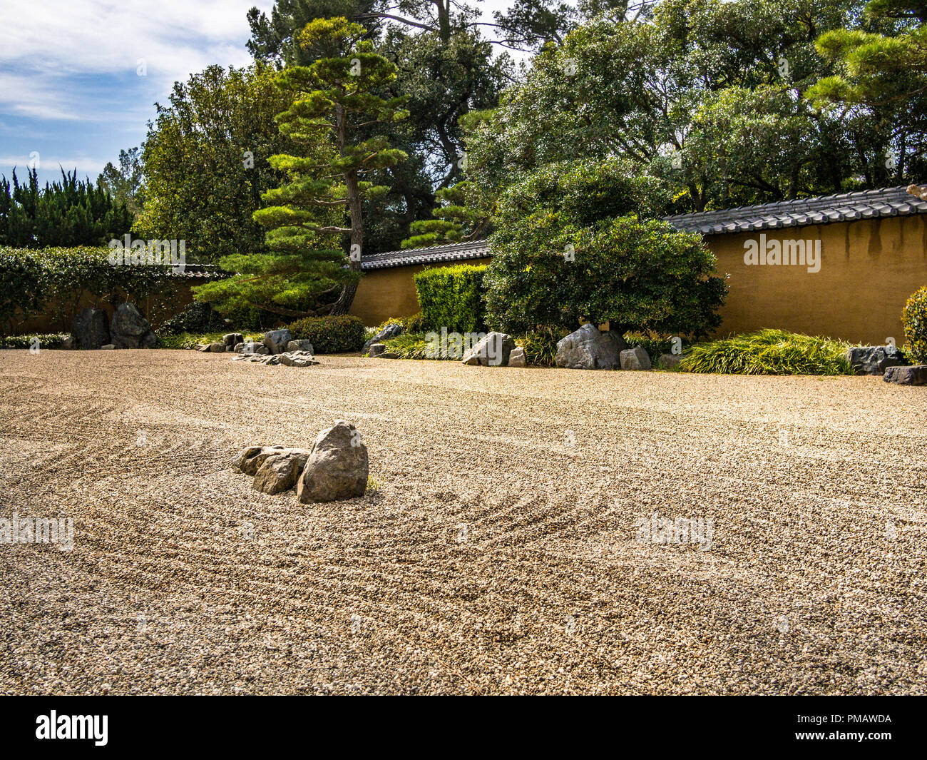 Japanischer Steingarten Stockfoto