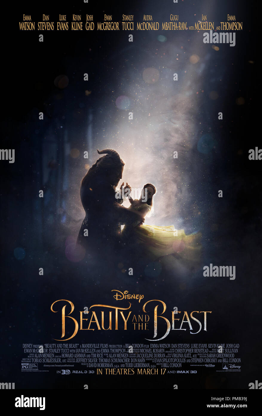 Die Schöne Und Das Biest (2017) Disney Poster Stockfoto