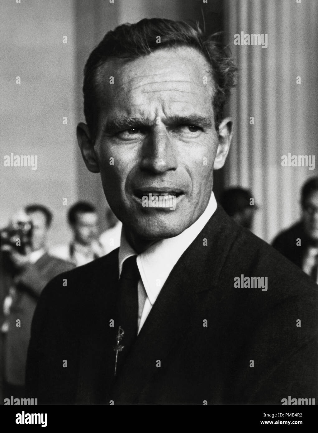 Charlton Heston an der bürgerlichen Rechte Marsch auf Washington, D.C., 28. August 1963 Datei Referenz # 33371 343 THA Stockfoto