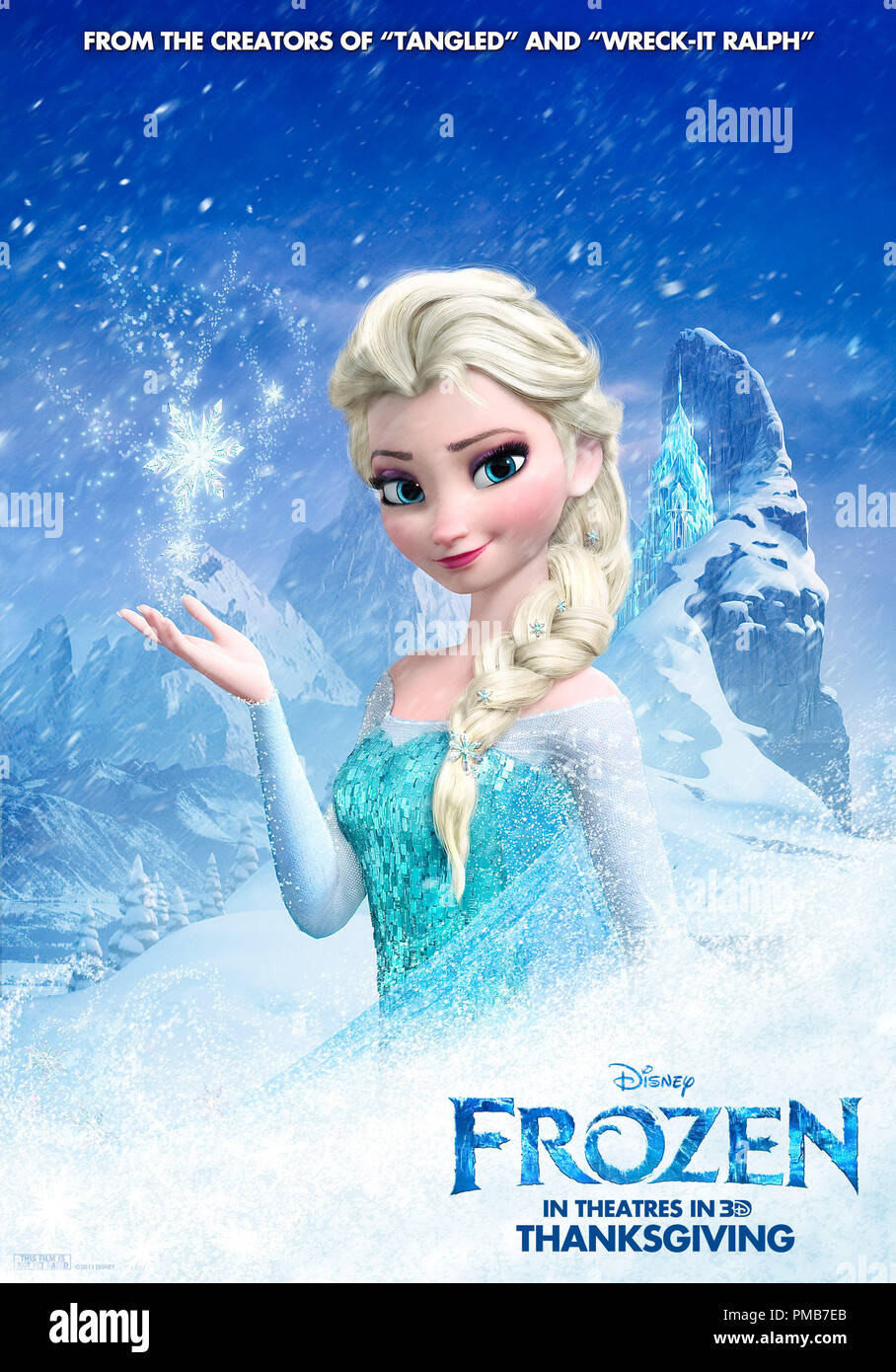 "Eingefroren" (dargestellt) ELSA. © 2013 Disney. Alle Rechte vorbehalten. Poster Stockfoto
