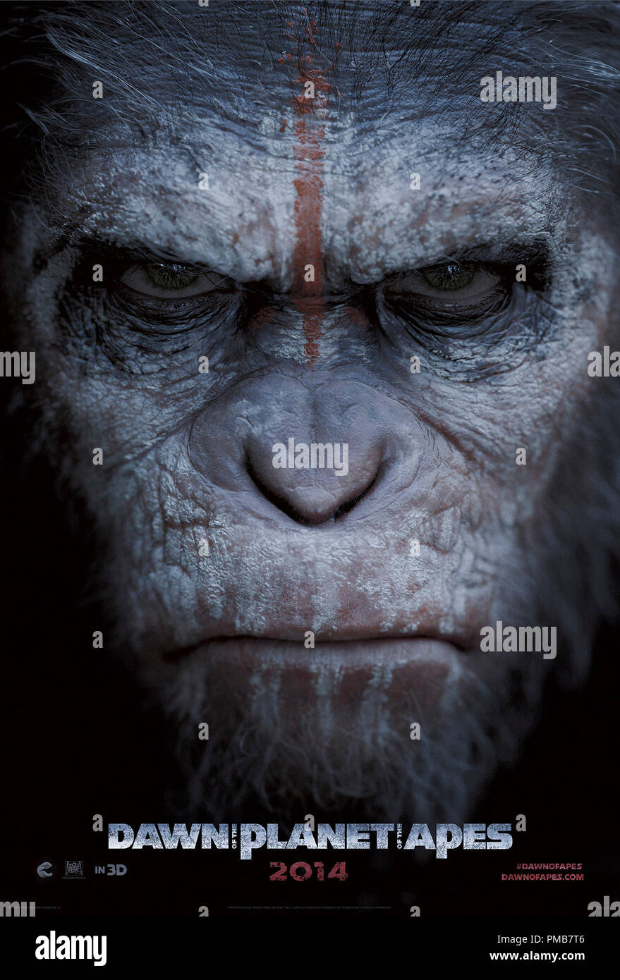 Dämmerung der Planet der Affen (2014) Poster Stockfoto