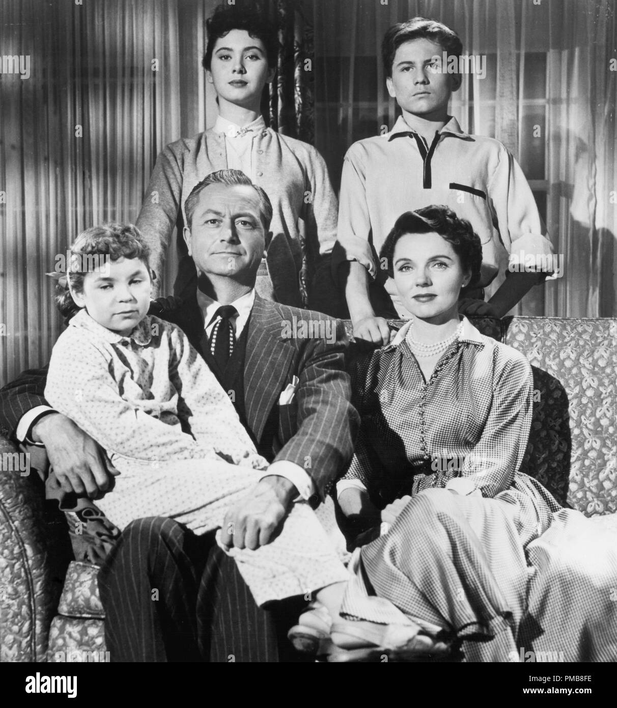 Lauren Chapin, Billy Gray, Robert Young, Elinor Donahue, Jane Wyatt' Vater am besten kennt" (1954 - 1960) CBS Datei Referenz # 32337 125 THA Stockfoto