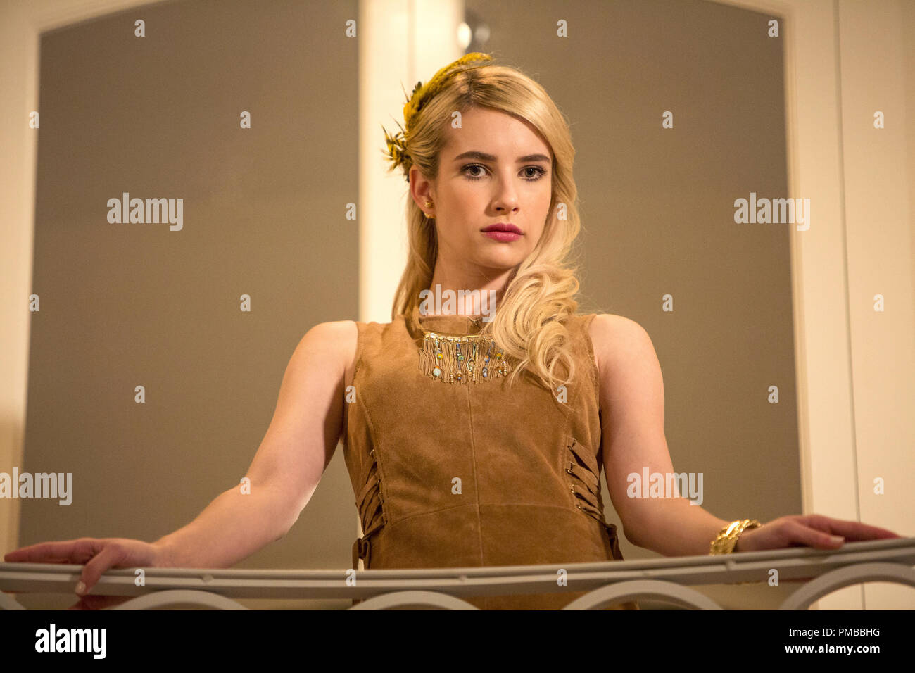 SCREAM QUEENS: Emma Roberts in der "Ghost Stories" Episode von SCREAM QUEENS lüften auf FOX. © 2015 Fox Broadcasting Co.Cr: Steve Dietl/Fuchs. Stockfoto