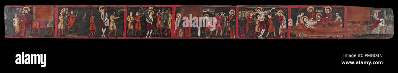 Strahl der Leidenschaft. Datum/Zeitraum: von 1192 bis 1220. Malerei. Tempera auf Holz. Höhe: 200 mm (7,87 in); Breite: 2.335 mm (91.92 in). Autor: Unbekannt. Stockfoto