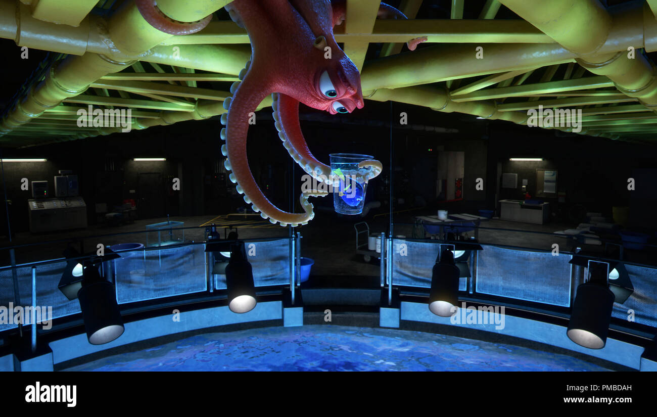 Diagnose DORY - Hank ist ein Octopus - oder tatsächlich eine "eptopus': Er ein tentakel - zusammen mit seinem Sinn für Humor - irgendwo auf dem Weg verloren. Wenn Dory findet sich im Marine Life Institute, eine Rehabilitation Center und Aquarium, Hank widerwillig stimmt ihr zu helfen, den massiven Anlage navigieren. Unter der Regie von Andrew Stanton, "Dory" erscheint am 17. Juni 2016. © 2016 Disney/Pixar. Alle Rechte vorbehalten. Stockfoto